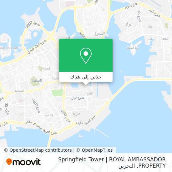 خريطة Springfield Tower | ROYAL AMBASSADOR PROPERTY