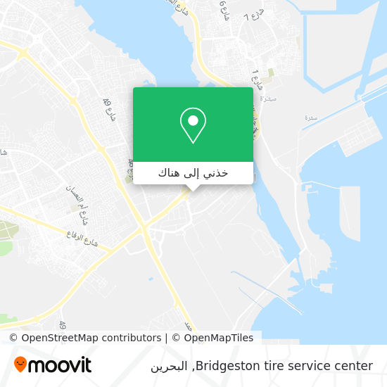 خريطة Bridgeston tire service center
