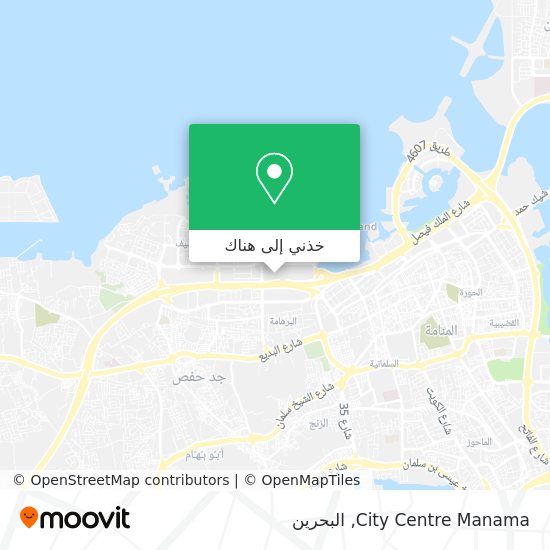 خريطة City Centre Manama