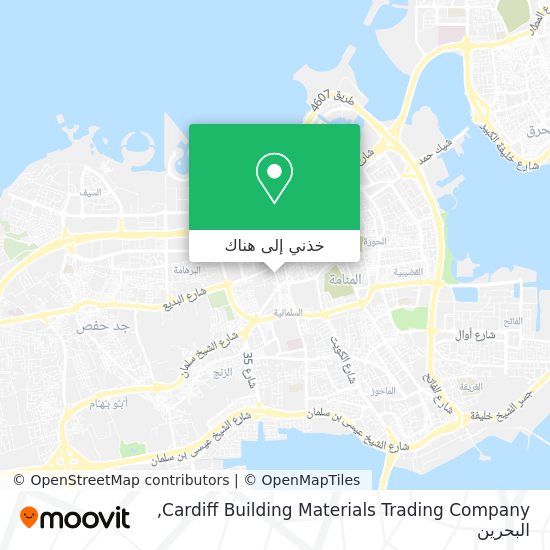 خريطة Cardiff Building Materials Trading Company