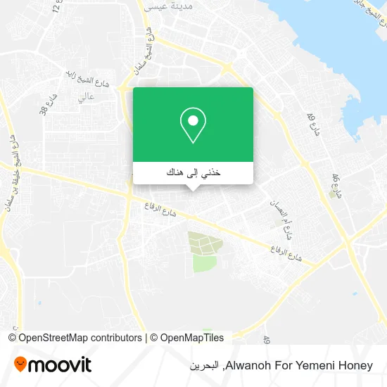خريطة Alwanoh For Yemeni Honey