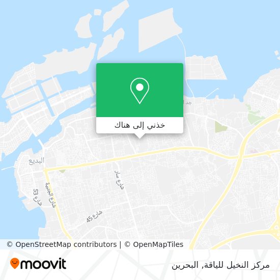 خريطة مركز النخيل للياقة