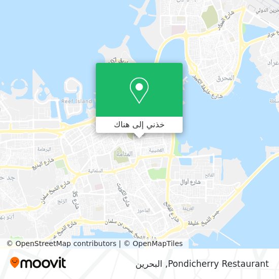 خريطة Pondicherry Restaurant