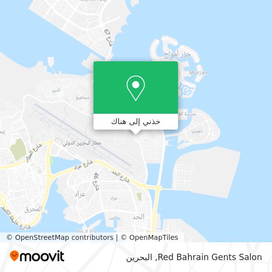 خريطة Red Bahrain Gents Salon