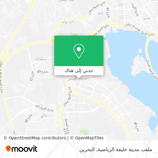 خريطة ملعب مدينة خليفة الرياضية