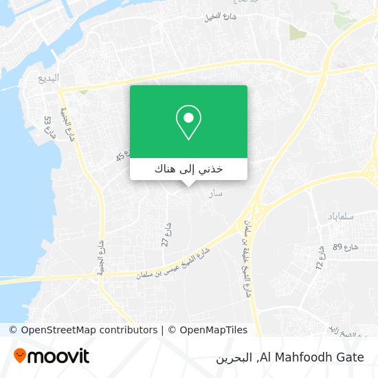 خريطة Al Mahfoodh Gate