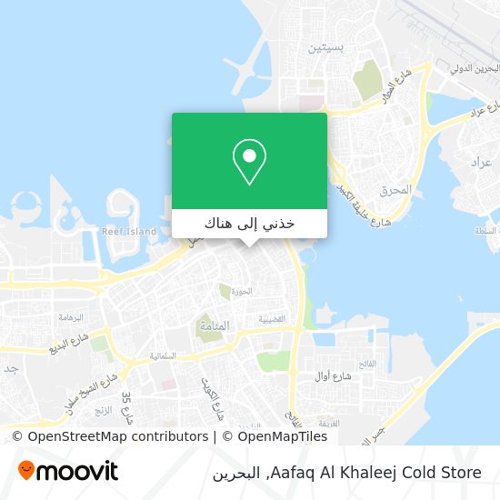 خريطة Aafaq Al Khaleej Cold Store