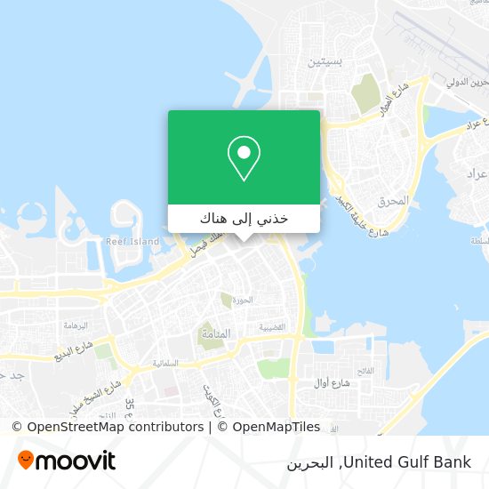 خريطة United Gulf Bank