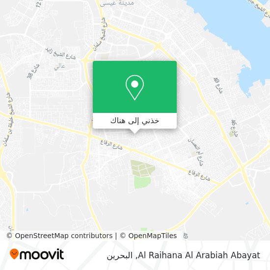 خريطة Al Raihana Al Arabiah Abayat