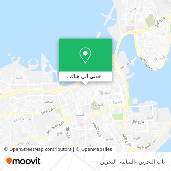 خريطة باب البحرين -المنامه