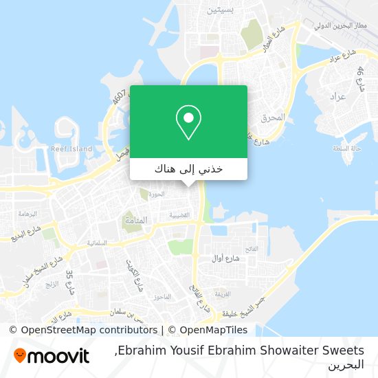 خريطة Ebrahim Yousif Ebrahim Showaiter Sweets