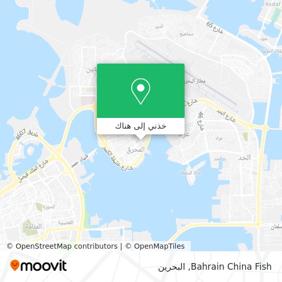 خريطة Bahrain China Fish