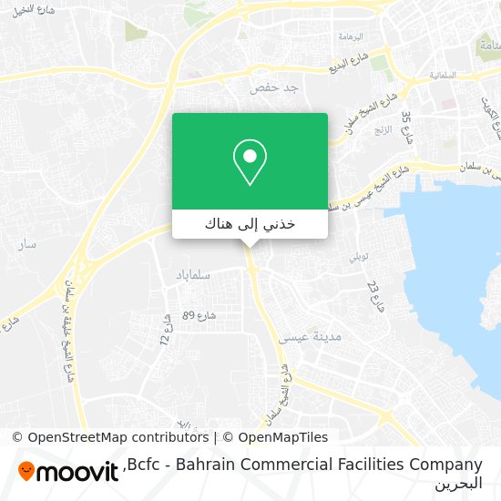 خريطة Bcfc - Bahrain Commercial Facilities Company
