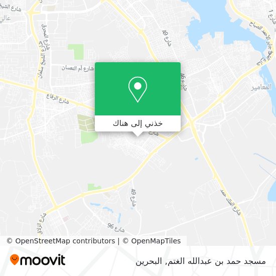 خريطة مسجد حمد بن عبدالله الغتم