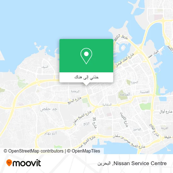 خريطة Nissan Service Centre