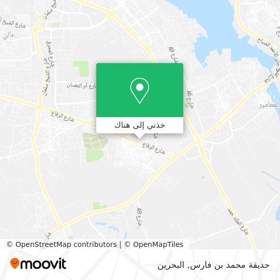 خريطة حديقة محمد بن فارس