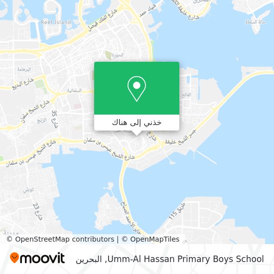 خريطة Umm-Al Hassan Primary Boys School
