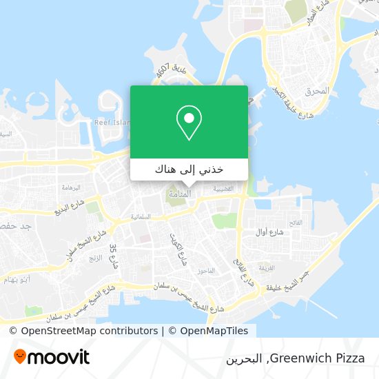 خريطة Greenwich Pizza