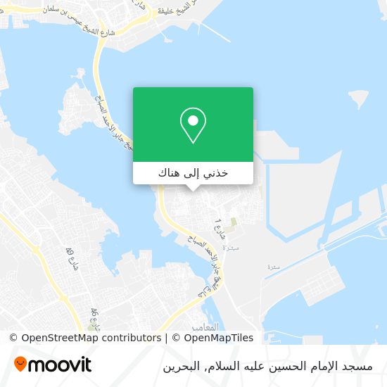 خريطة مسجد الإمام الحسين عليه السلام