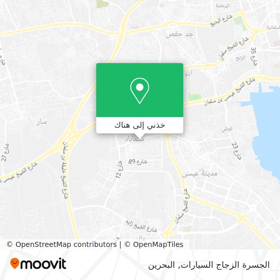 خريطة الجسرة الزجاج السيارات