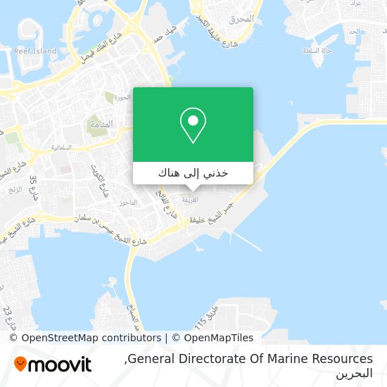 خريطة General Directorate Of Marine Resources