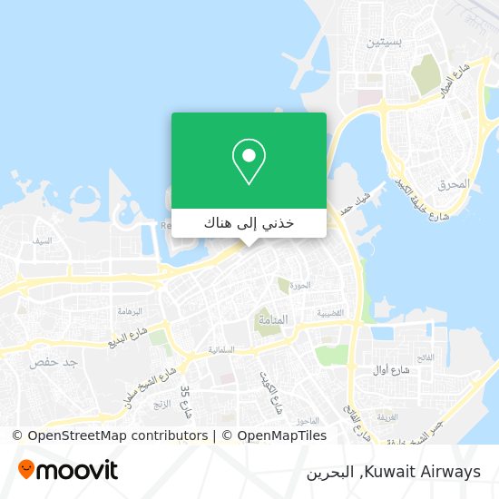 خريطة Kuwait Airways