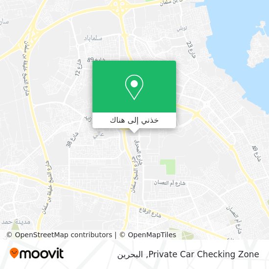 خريطة Private Car Checking Zone
