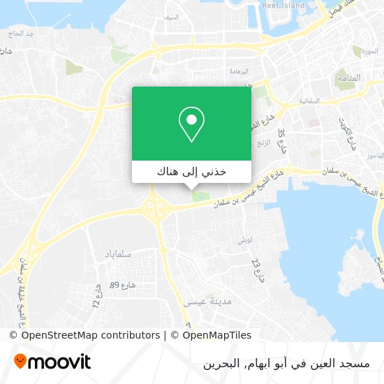 خريطة مسجد العين في أبو ابهام