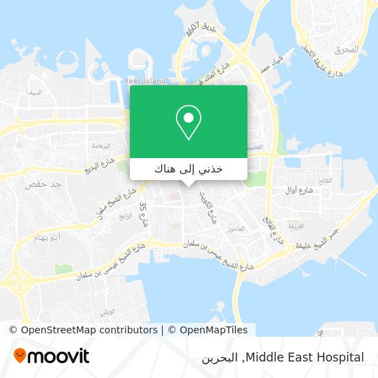 خريطة Middle East Hospital