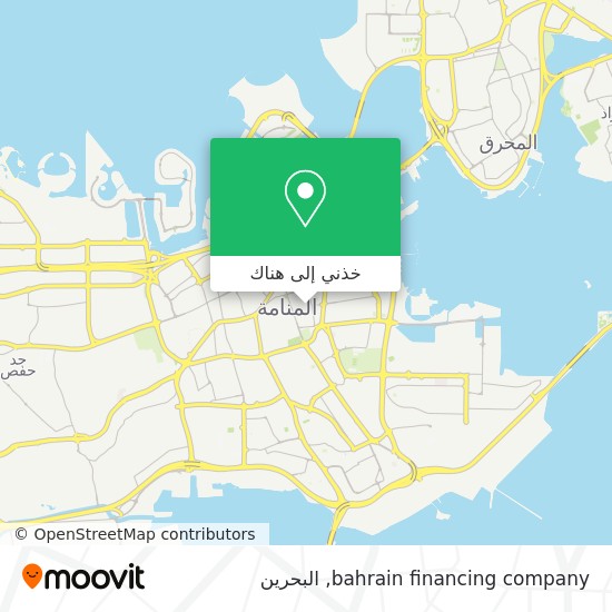 خريطة bahrain financing company