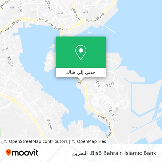 خريطة BisB Bahrain Islamic Bank