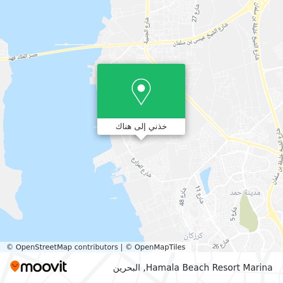 خريطة Hamala Beach Resort Marina