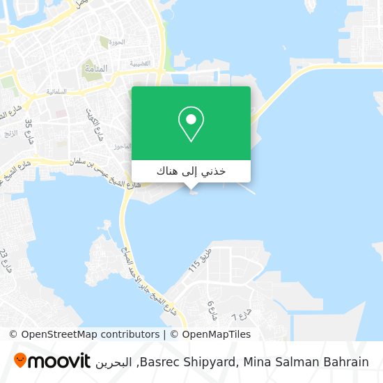 خريطة Basrec Shipyard, Mina Salman Bahrain