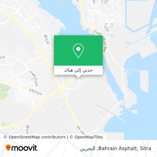 خريطة Bahrain Asphalt, Sitra