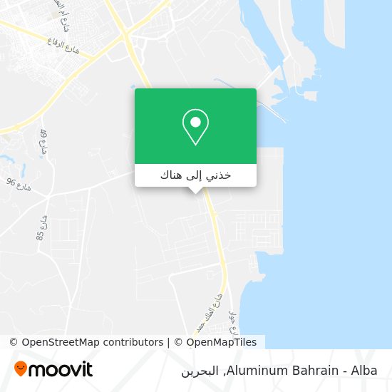 خريطة Aluminum Bahrain -  Alba