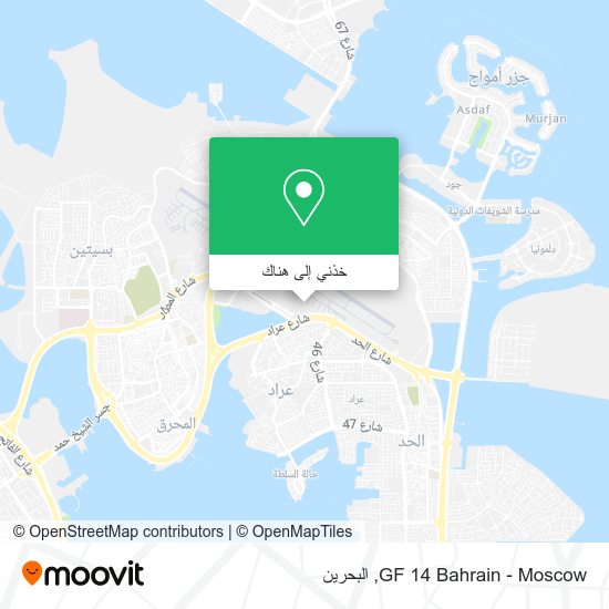 خريطة GF 14 Bahrain - Moscow