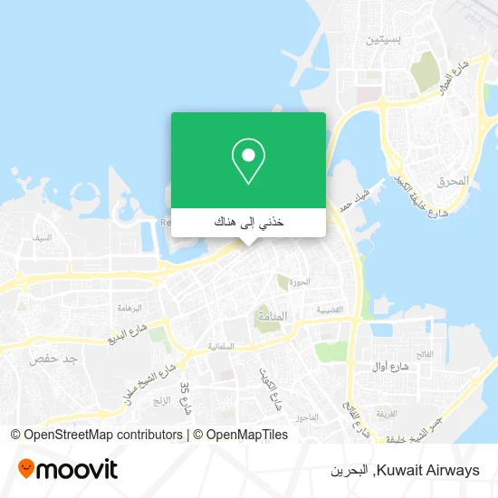 خريطة Kuwait Airways
