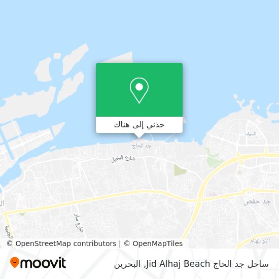 خريطة ساحل جد الحاج Jid Alhaj Beach