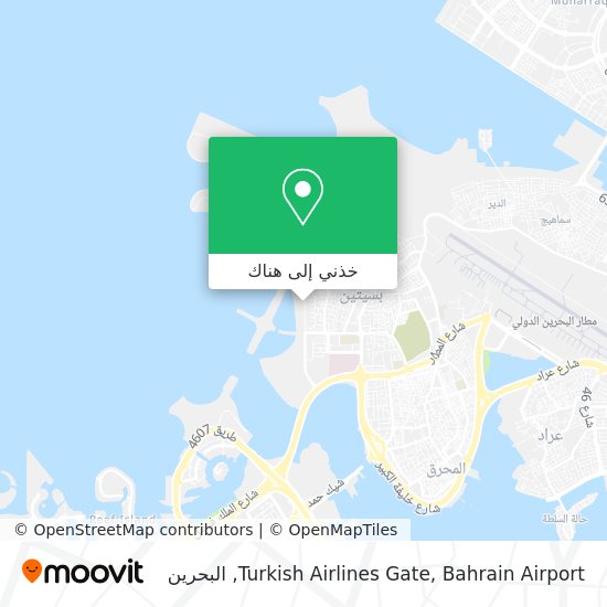 خريطة Turkish Airlines Gate, Bahrain Airport