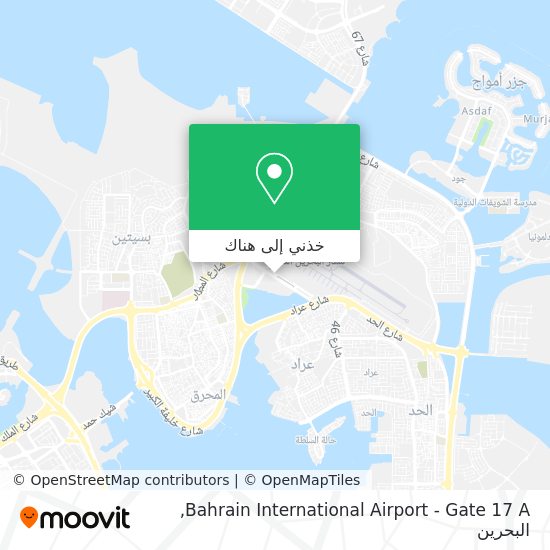 خريطة Bahrain International Airport - Gate 17 A