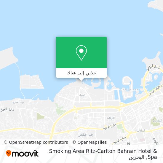 خريطة Smoking Area Ritz-Carlton Bahrain Hotel & Spa