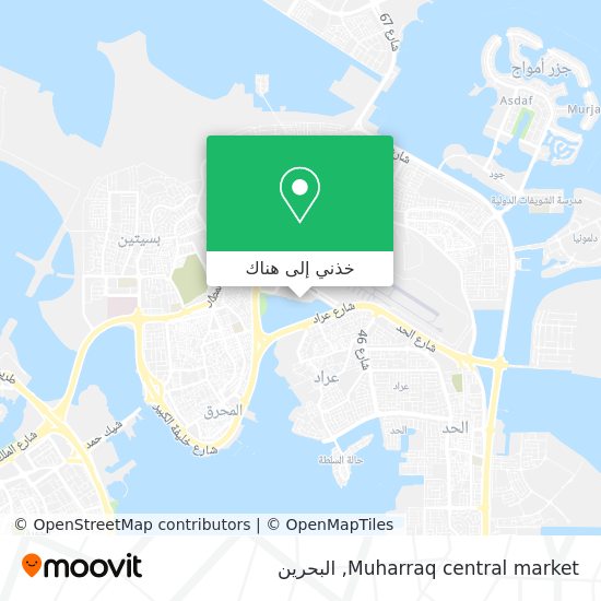 خريطة Muharraq central market