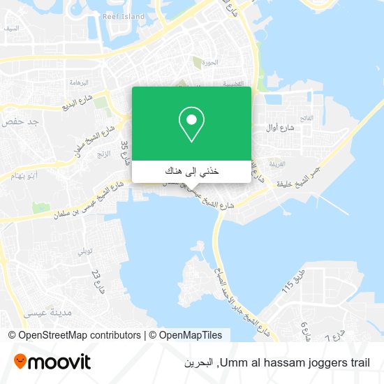خريطة Umm al hassam joggers trail