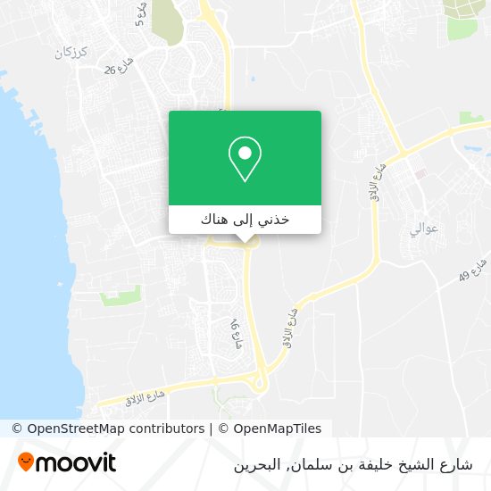 خريطة شارع الشيخ خليفة بن سلمان