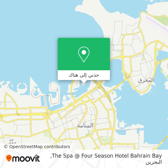 خريطة The Spa @ Four Season Hotel Bahrain Bay