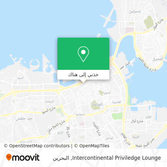 خريطة Intercontinental Priviledge Lounge