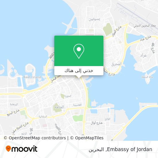 خريطة Embassy of Jordan