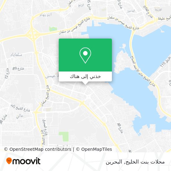 خريطة محلات بنت الخليج