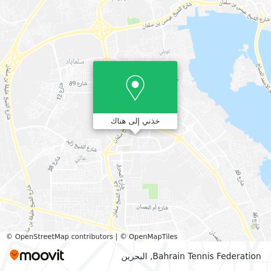 خريطة Bahrain Tennis Federation