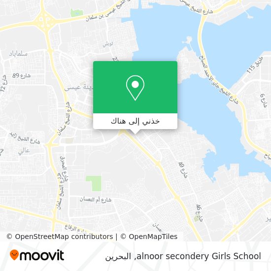 خريطة alnoor secondery Girls School